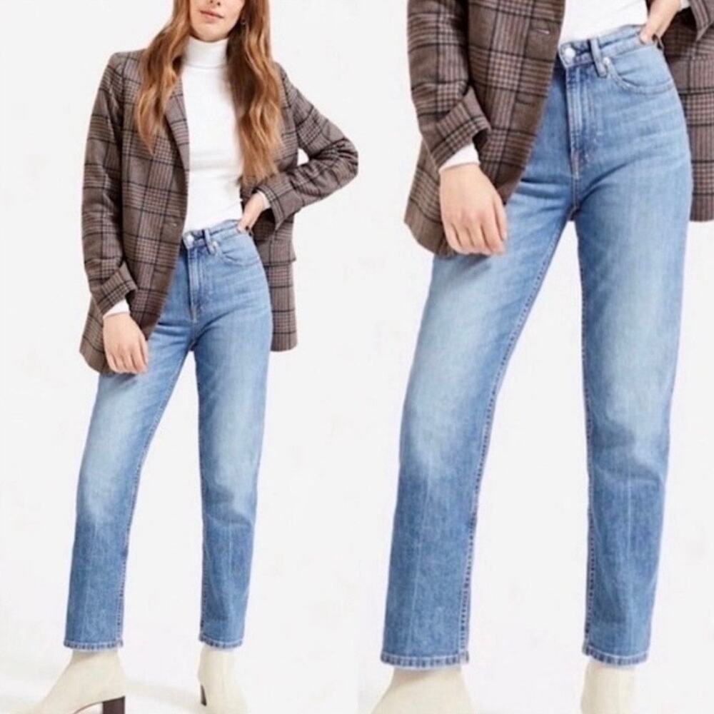 Everlane High Rise Straight Ankle Jeans Womens‎ Size 28 Preppy Normcore Business